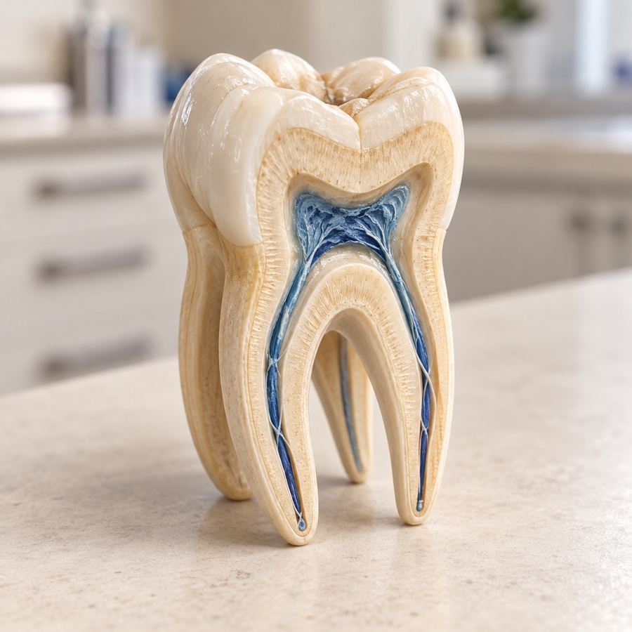 Modello anatomico dentale dedicato all'endodonzia