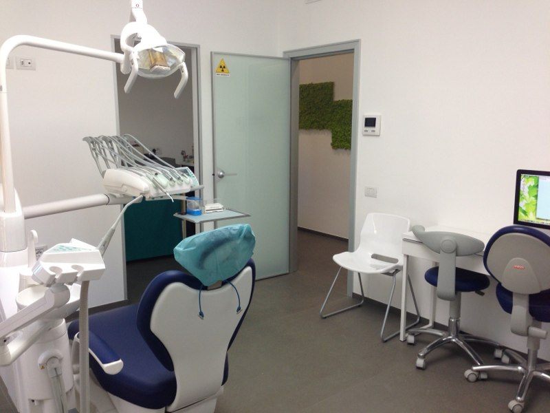A treatment room in the practice