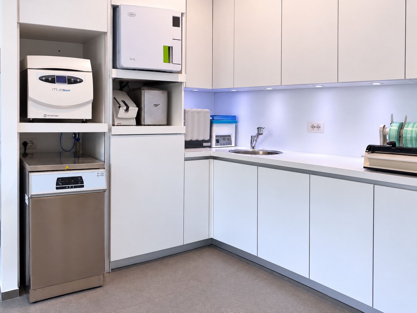 The dedicated sterilisation area