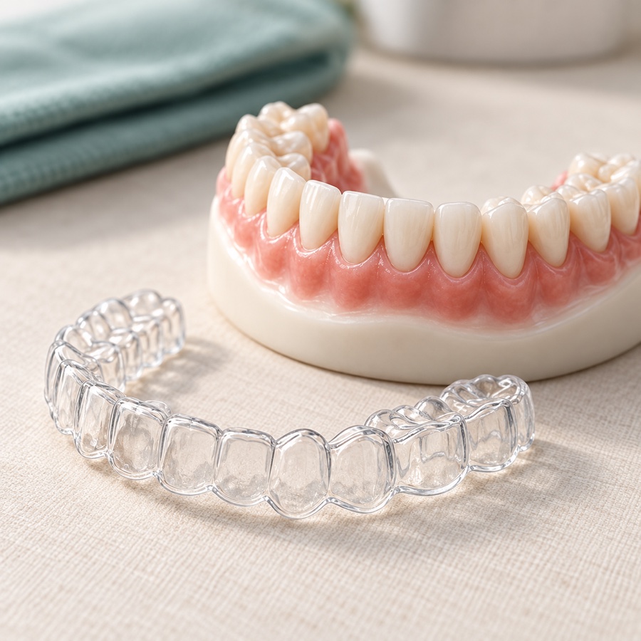 Clear aligner and dental model